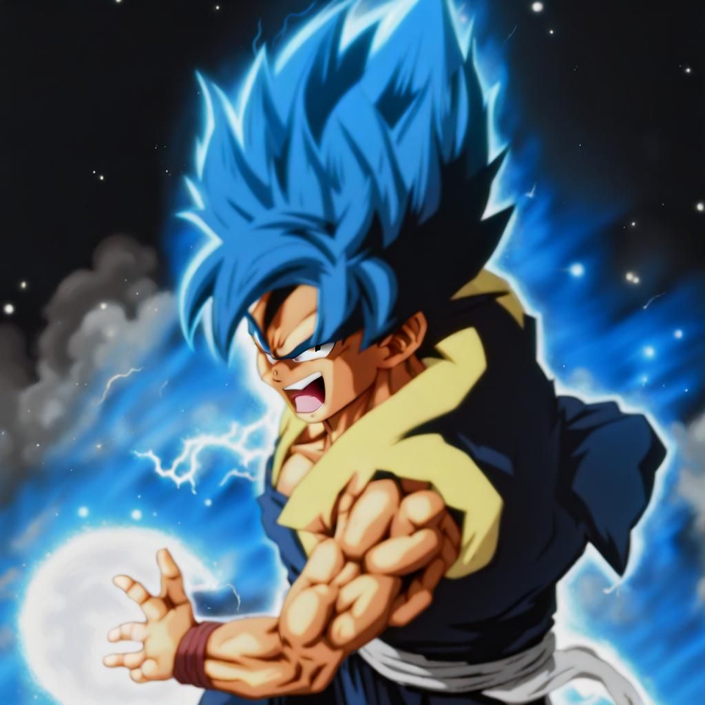 God Fusion Goku Digital Art