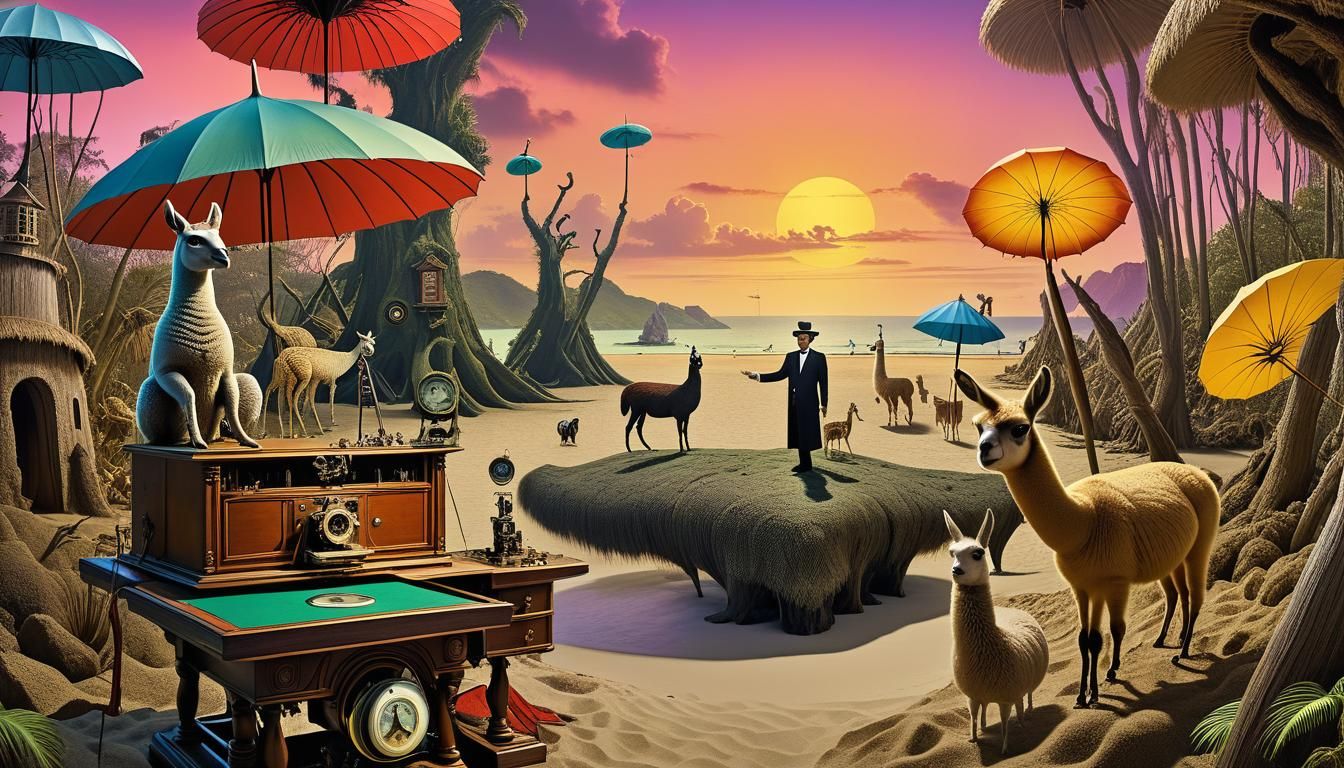 Surreal Cryptid Taxidermist Conference on Moreau's Island