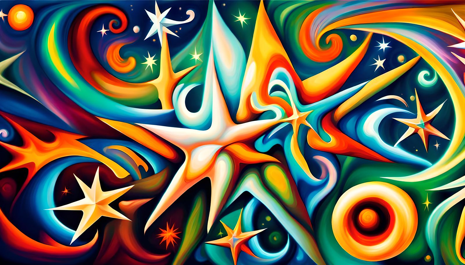 Variegated Star-Beings in Electromagnetic Plasma, Impasto St...