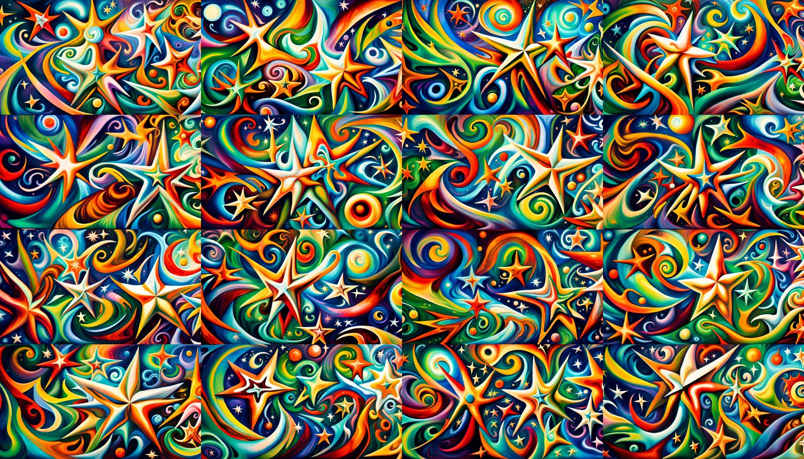 Colorful Star-Beings in Electromagnetic Plasma Maelstrom