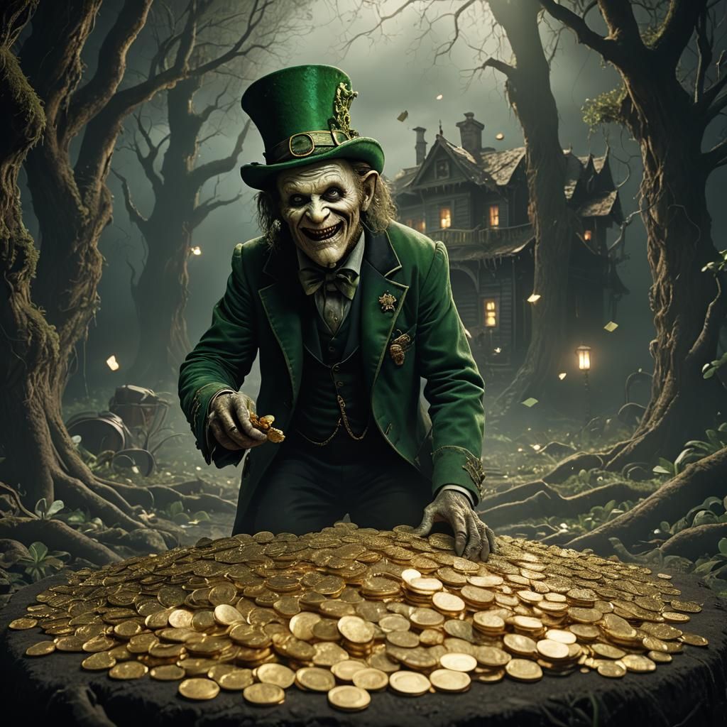 Insidious Leprechaun's Gold: A Cinematic Digital Painting