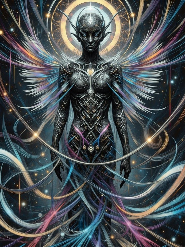 Abstract Biomechanical Symphony of Being and Non-Being