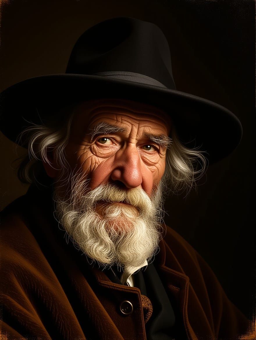 Timeless Portrait in Golden Ratio Oil Painting Style