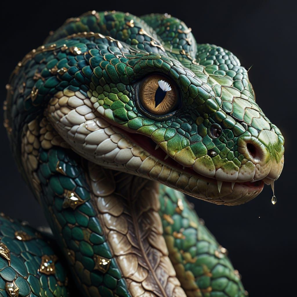 Hyper-Realistic Snake Encircles the Globe in a Vibrant, 16k ...
