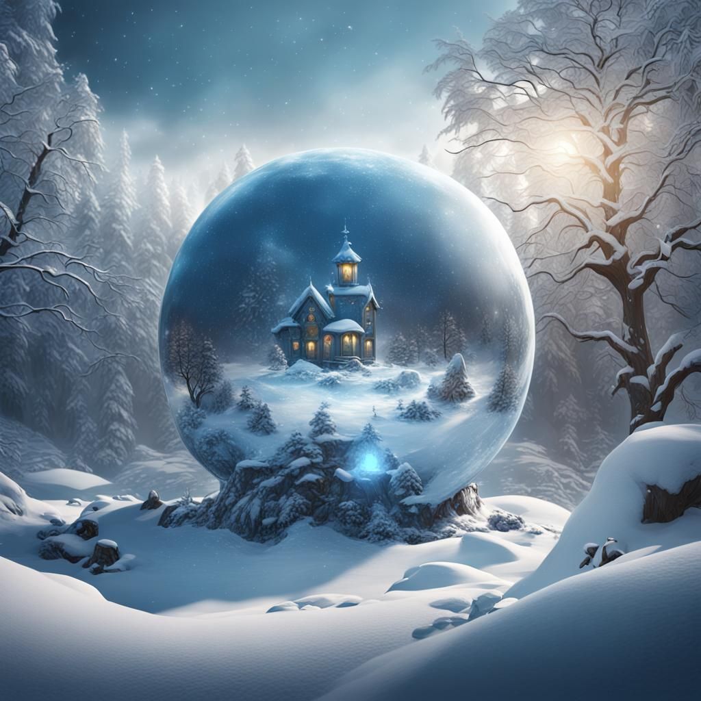 Snowball Memory: Detailed Matte Painting in 8k