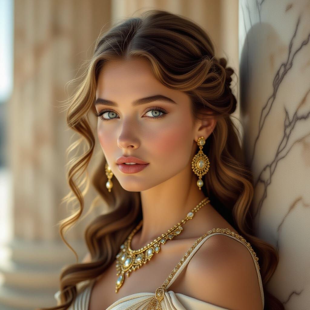 Helen of Troy Portrait in Classical Style