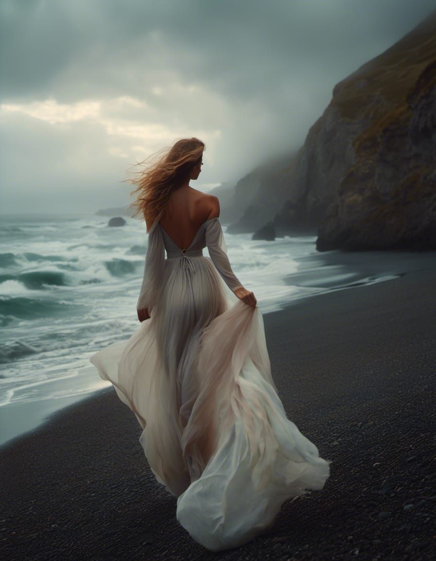 Relaxing Walk on the Beach