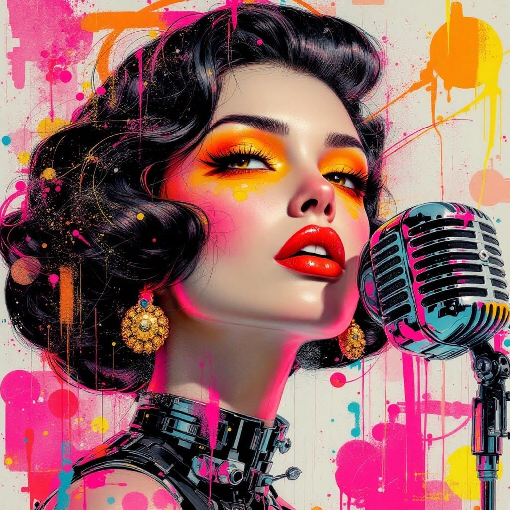 Hyperpop 80s Sci-fi Lead Vocalist