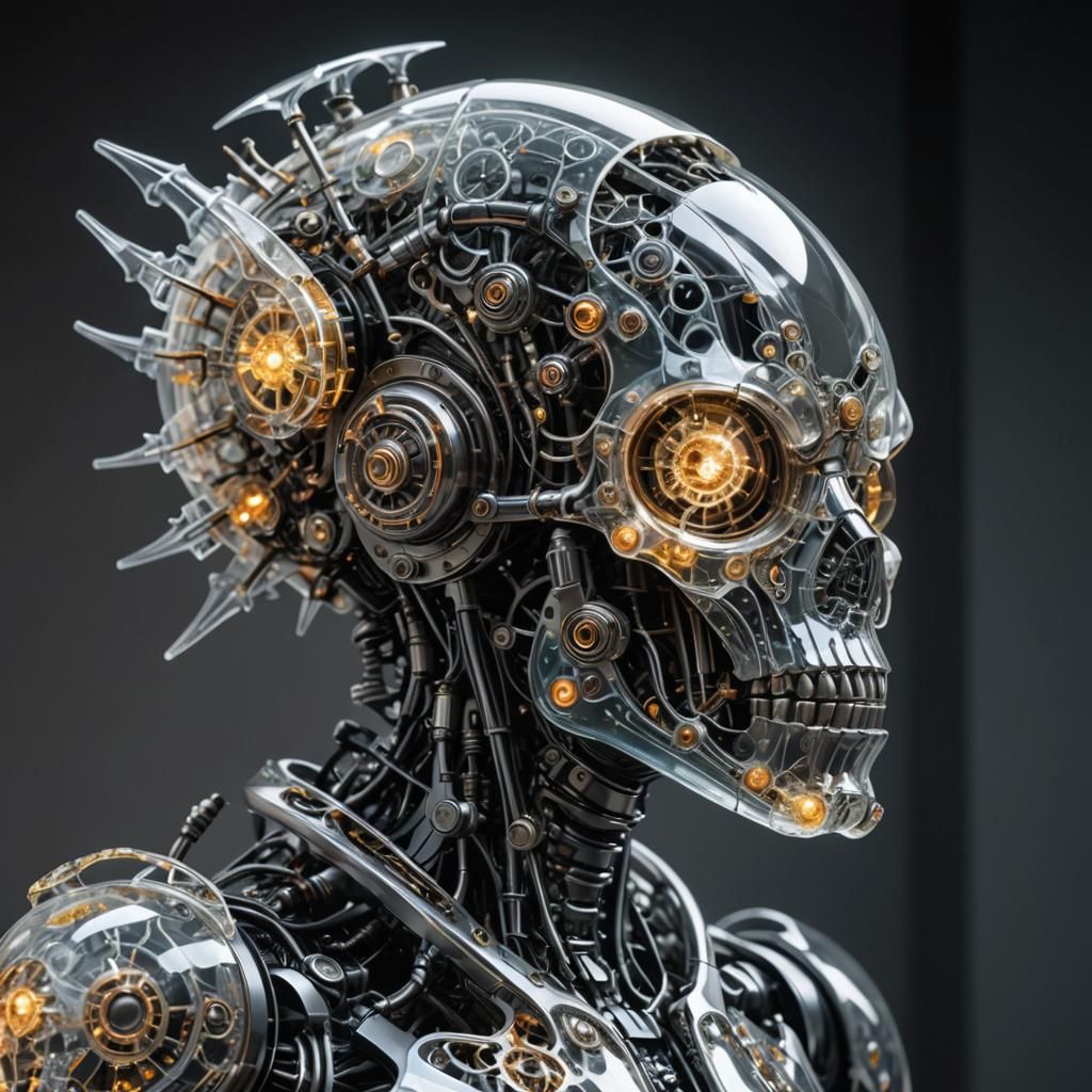 Raygun Gothic Translucent Fractal Cyborg