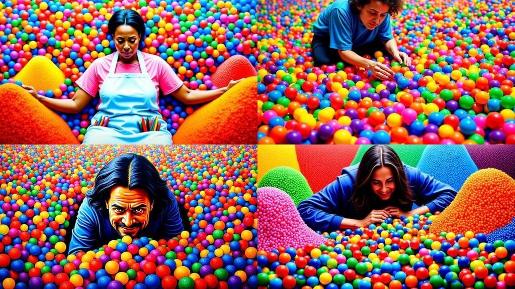Someone's Obsessive Sorting of Colored Balls into Perfect Pi...