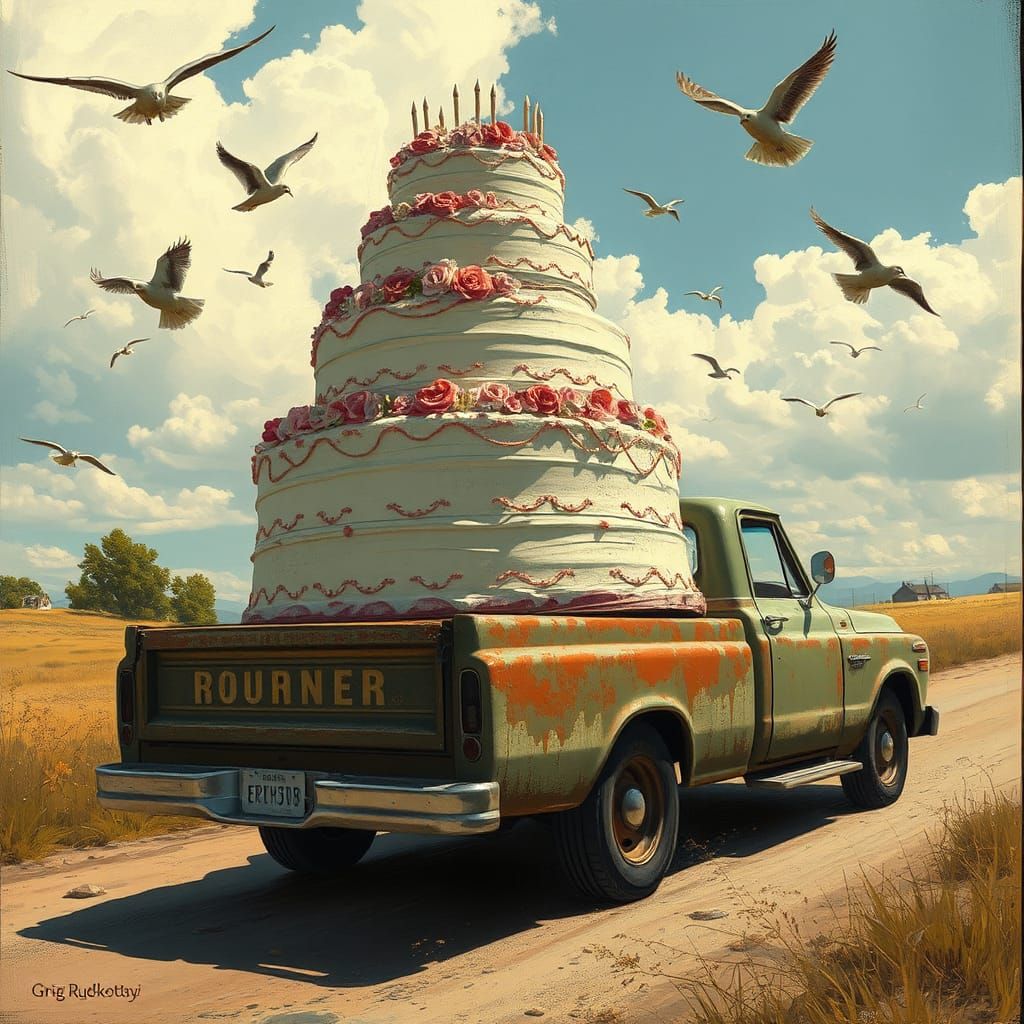 Sinister Wedding Cake Delivery on a Sunny Day