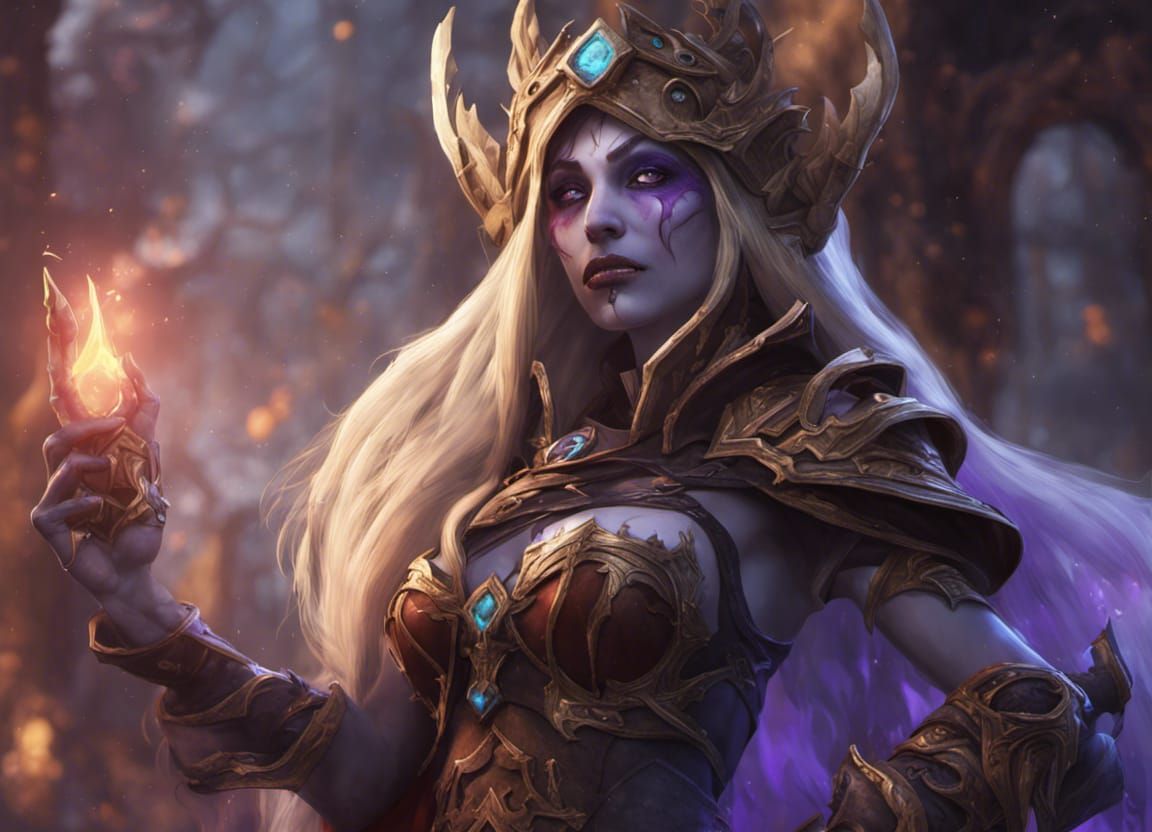 Sylvanas Victorious: Detailed Fantasy Concept Art