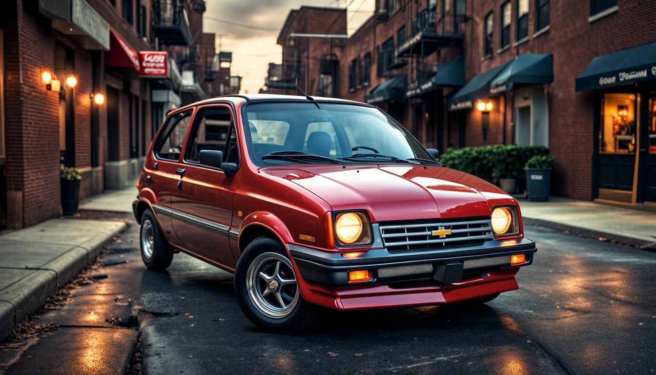 1985 Chevrolet Spark: Hyperrealistic Automotive Design