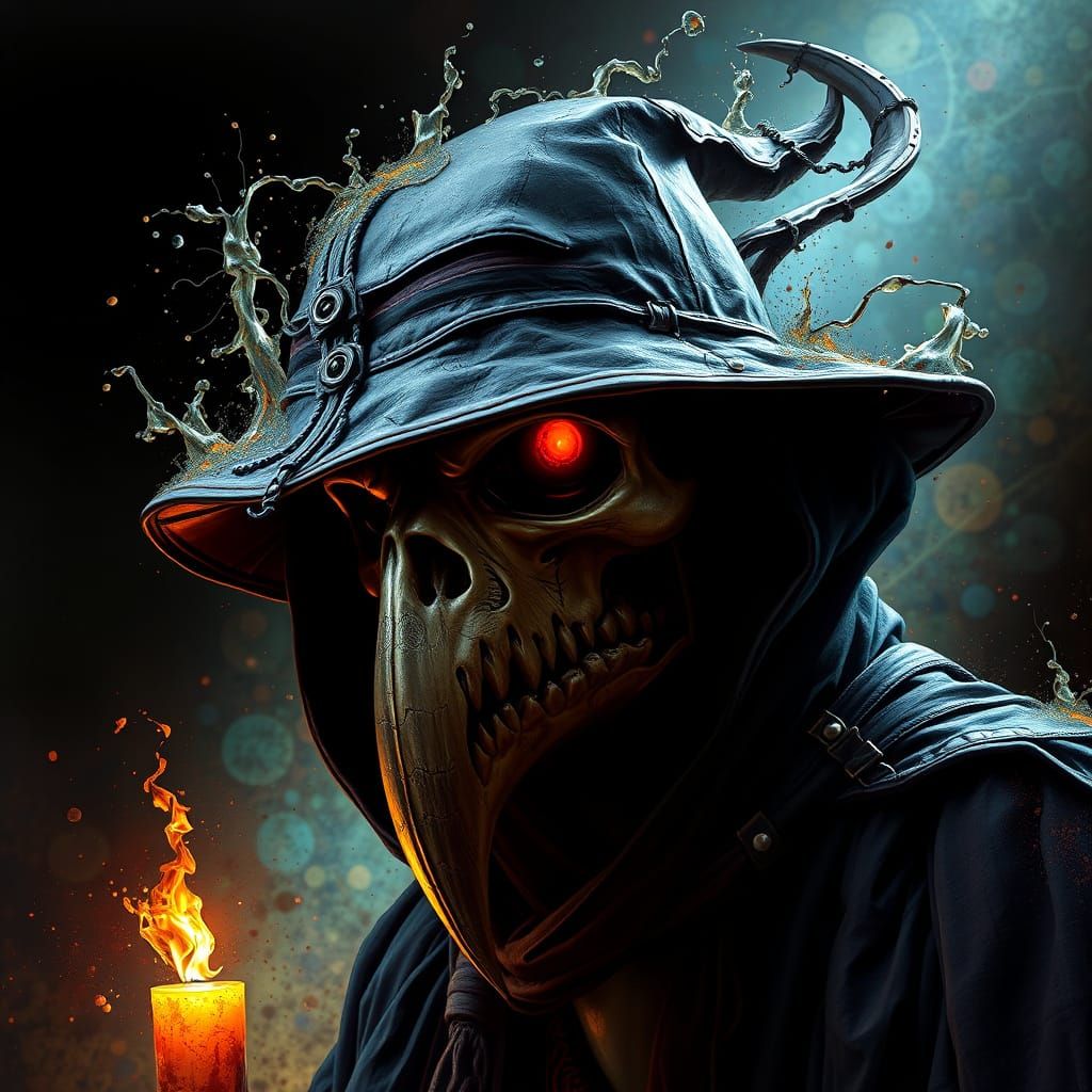 Sinister Plague Doctor Revealed in Vibrant, Intricately Deta...