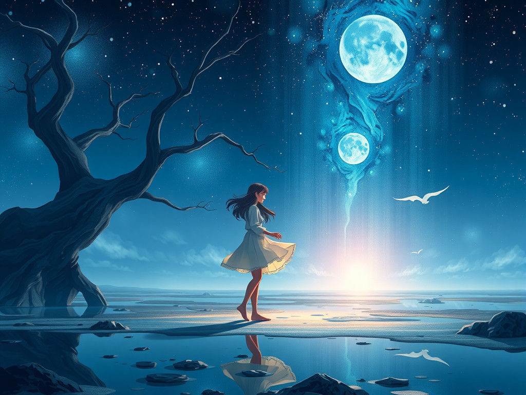 Anime Ghost Girl in Studio Ghibli Style