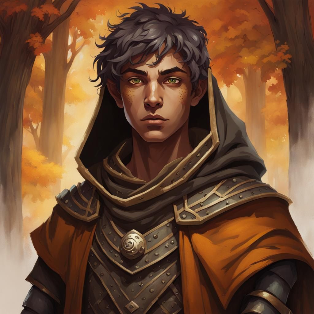 Goliath Druid Teenager Fantasy Painting