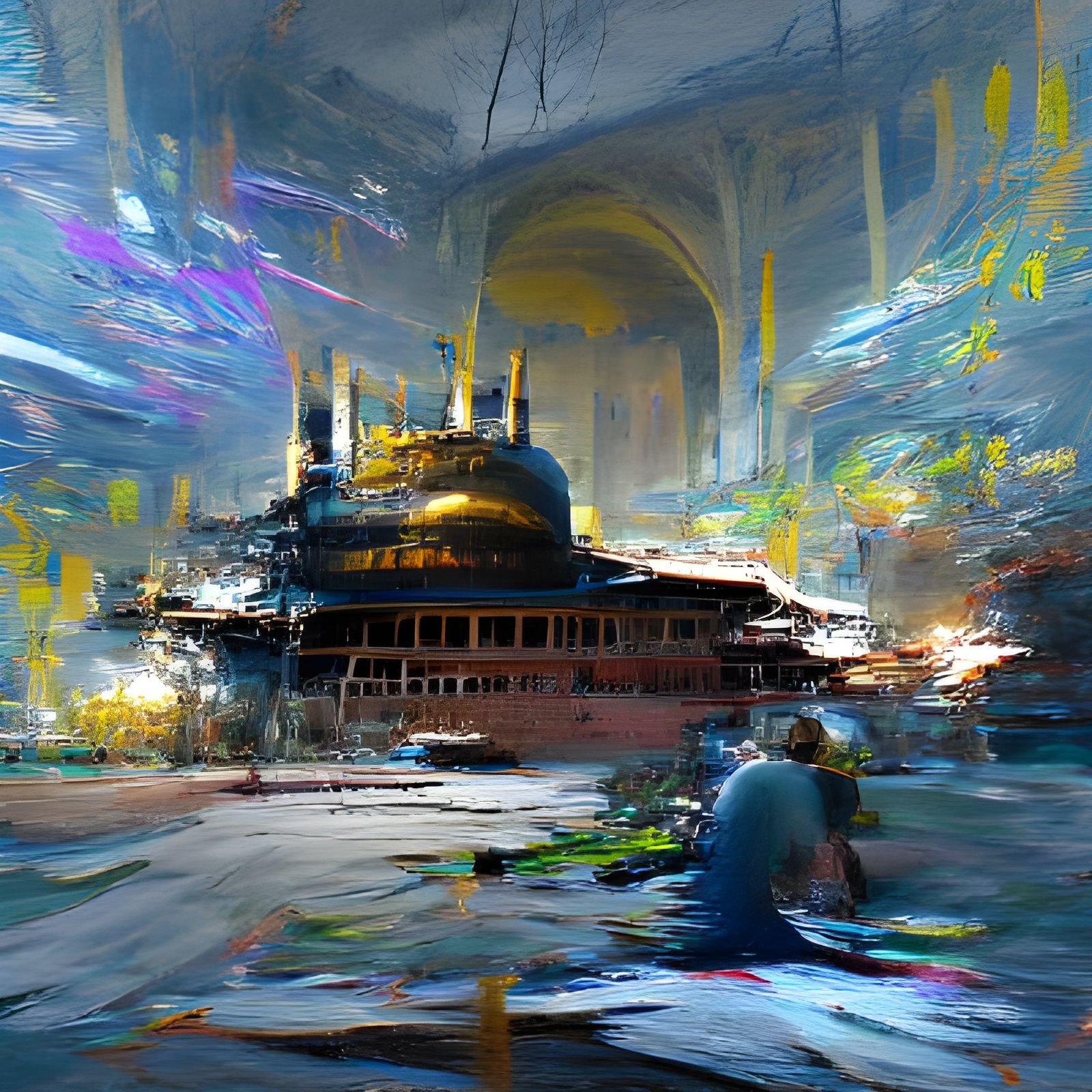 Hagia Sophia Grand Mosque: Photorealistic Acrylic Art