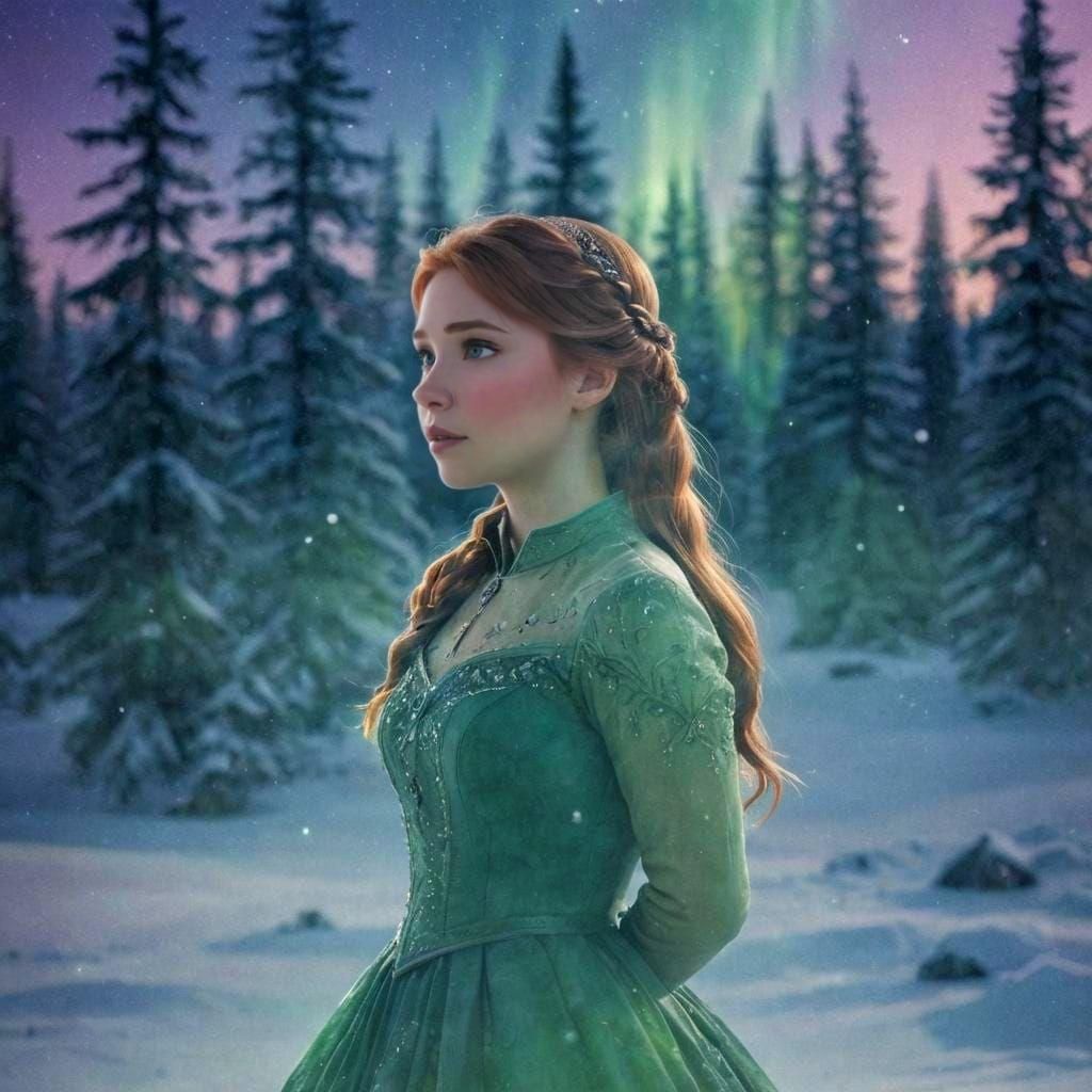 Anna of Arendelle: Double Exposure Portrait