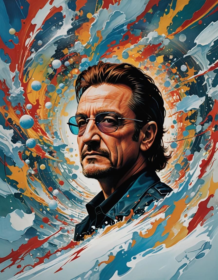 Bono Portrait in Marcel Duchamp Style