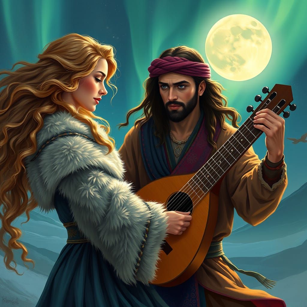 Nordic Princess Locks Eyes with Mesmerizing Middle Eastern M...