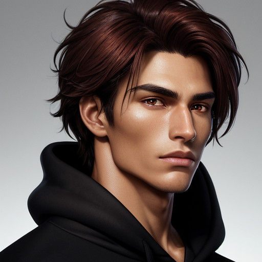 Confident Young Hero Shines in Vibrant Digital Art