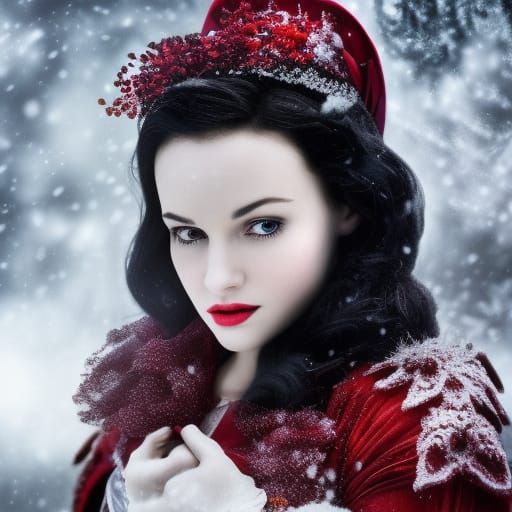 Hyperrealistic Snow White with Intricate Details
