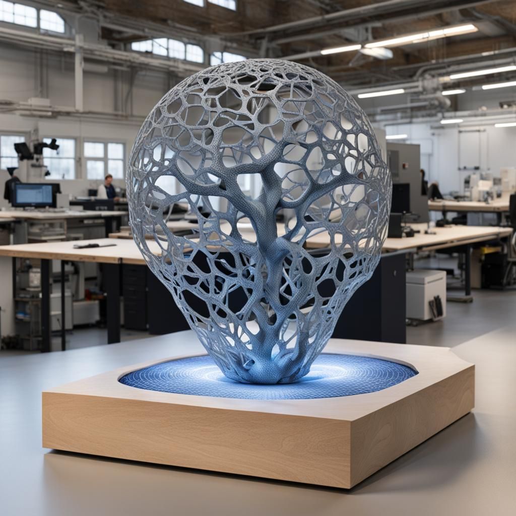 Epic 3D Printed Objects in a Cinematic Style