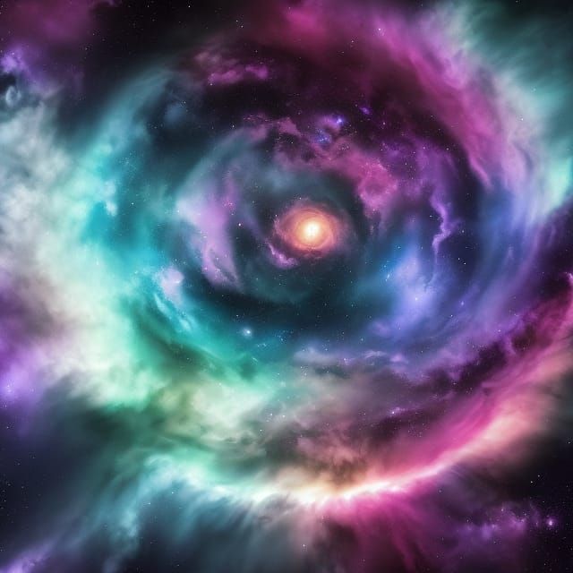 Spectacular Ringed Planet in Space: Digital Art