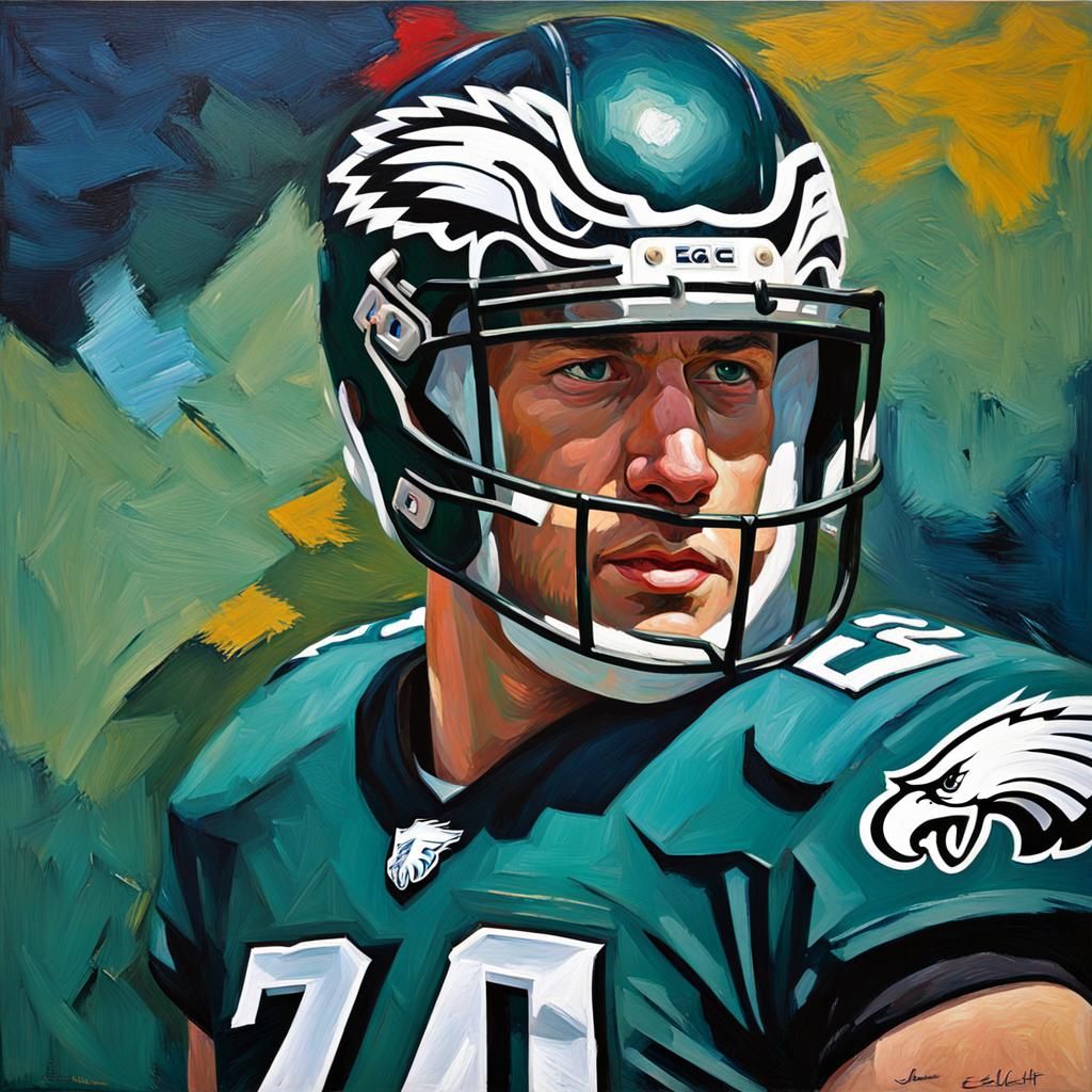 Jake Elliott Portrait in Expressionist Impasto Style