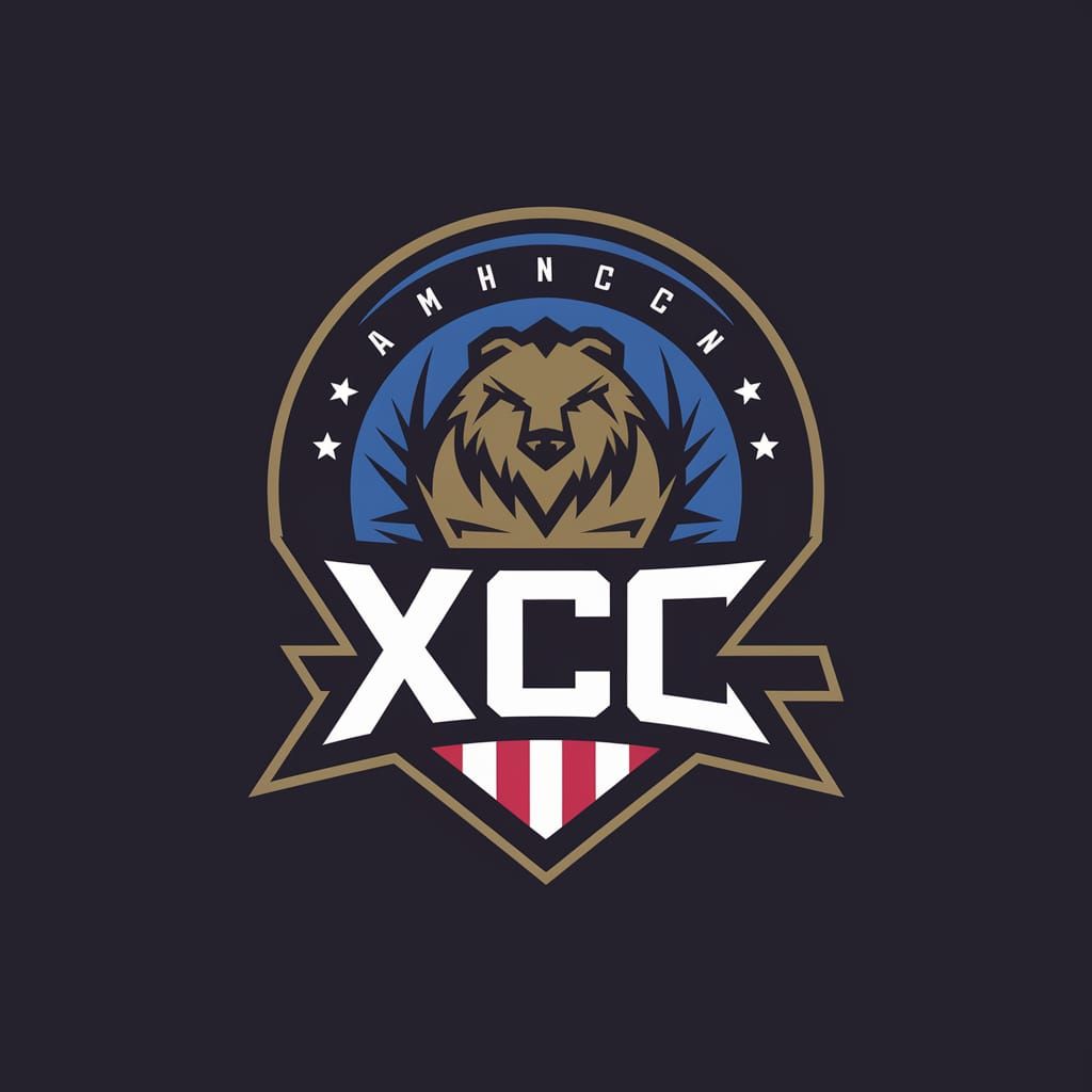 American MMA Logo in Bold Geometric Style