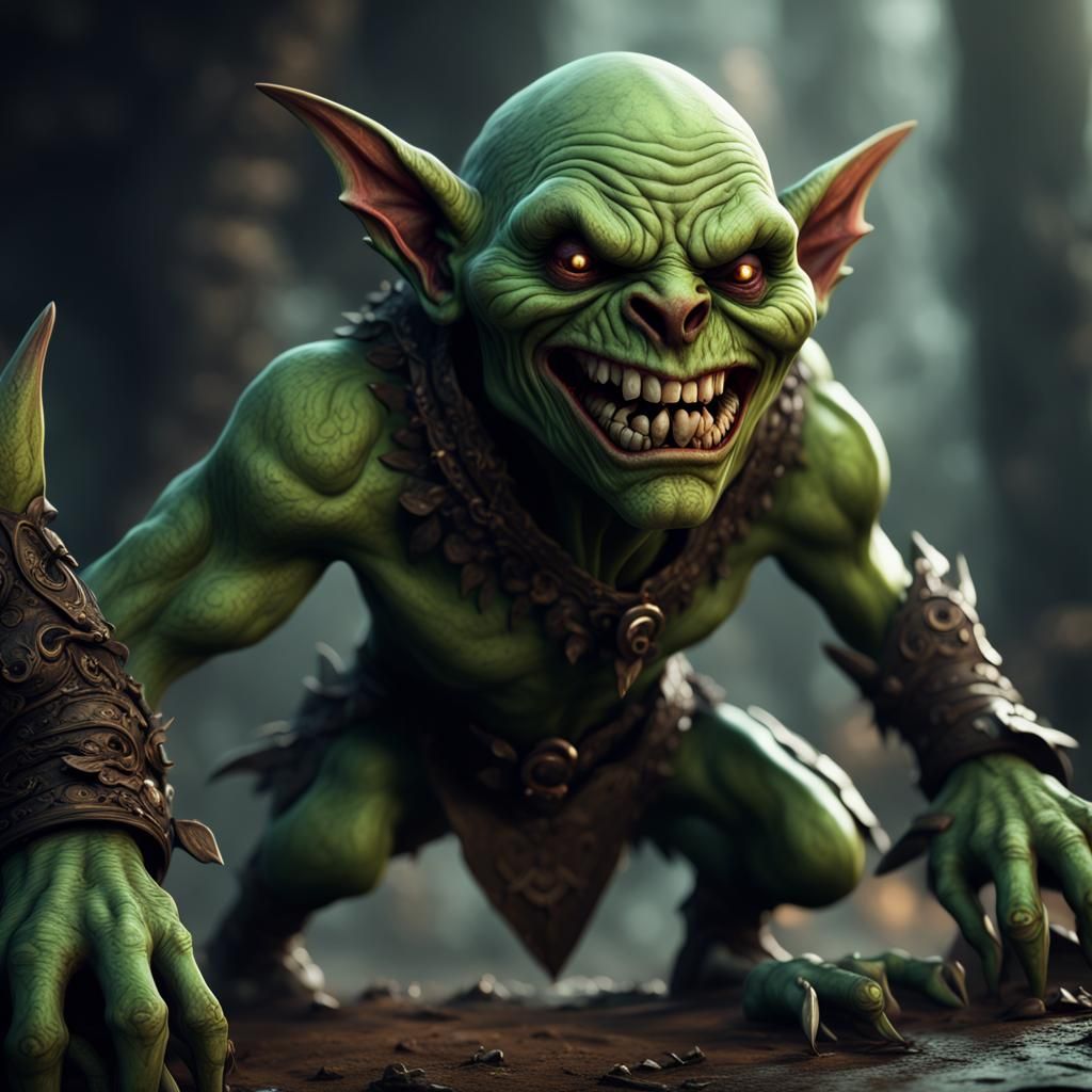Detailed Goblin Concept Art in Unreal Engine 5