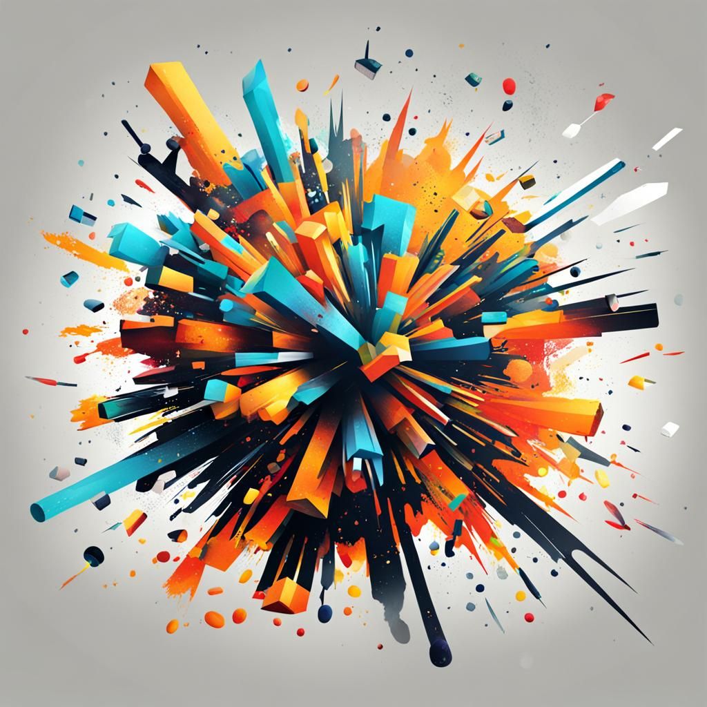 Explosion of Negative Creativity: AI Generated Art