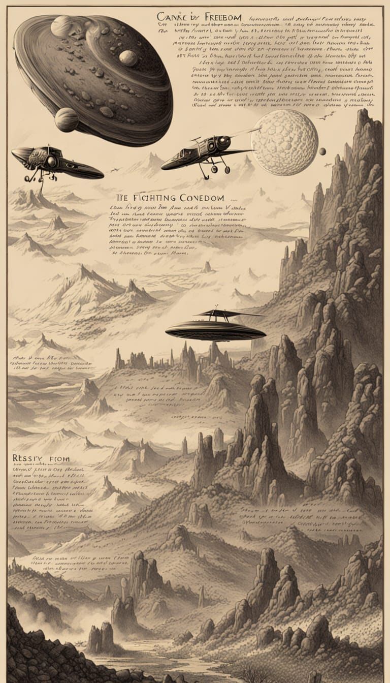 AI Generates Four Distinct Images Inspired by Hyperion Canto...