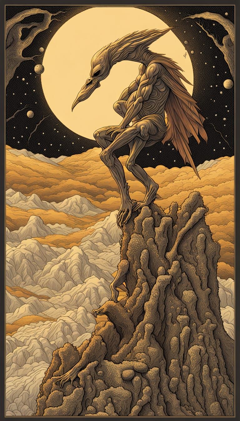 AI Art: Four Distinct Images Inspired by Hyperion Cantos