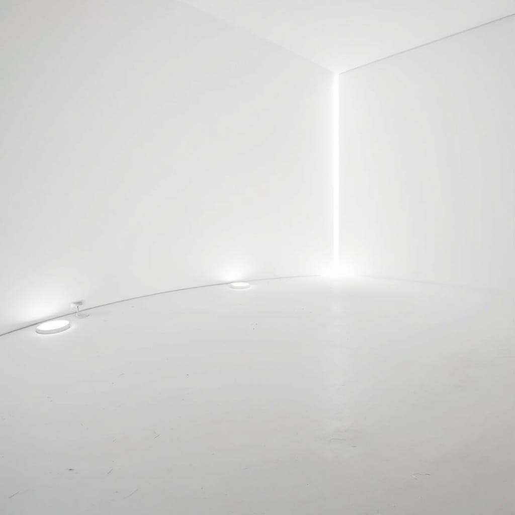 Minimalist White Pattern: Light and Contrast