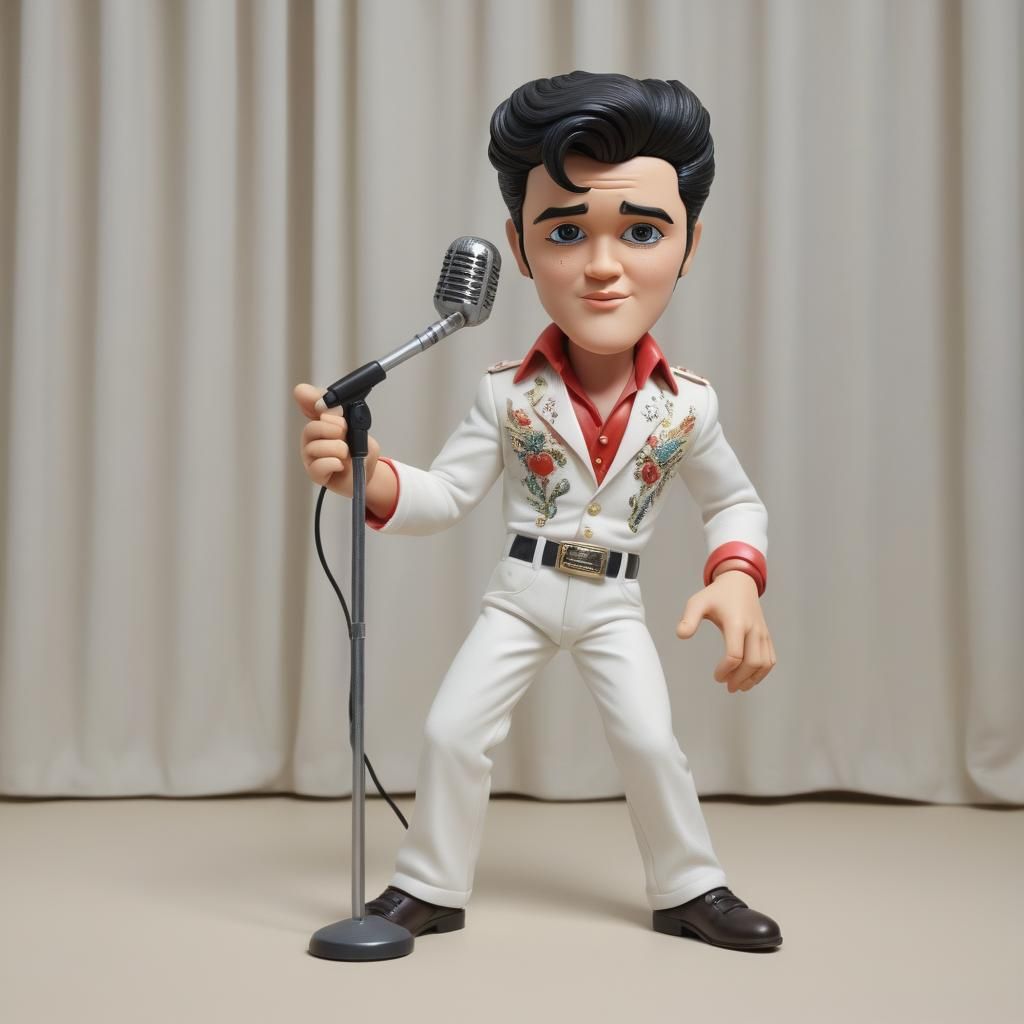Plasticine Portraits: Elvis Presley