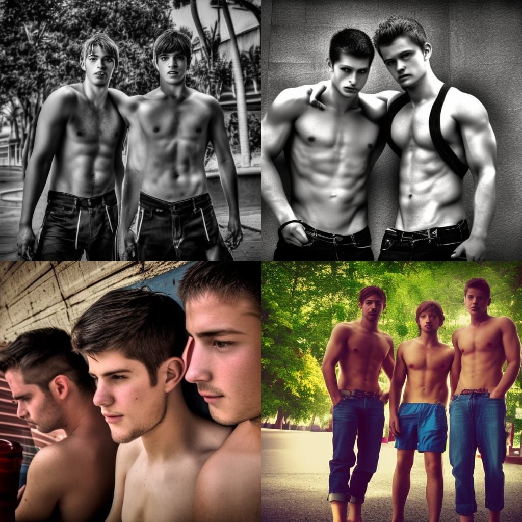 Hyperrealistic Photo of Attractive Men in HDR