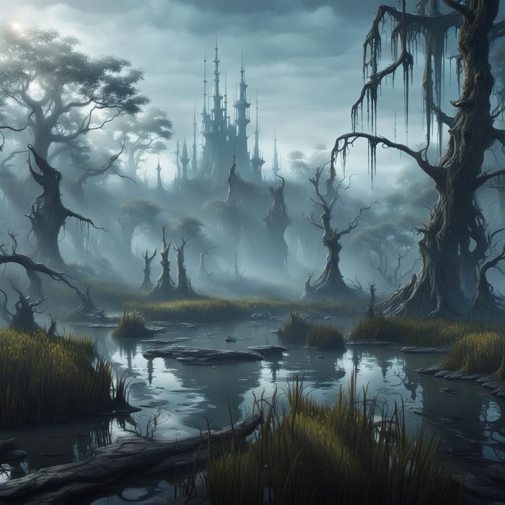 Fantasy swamp