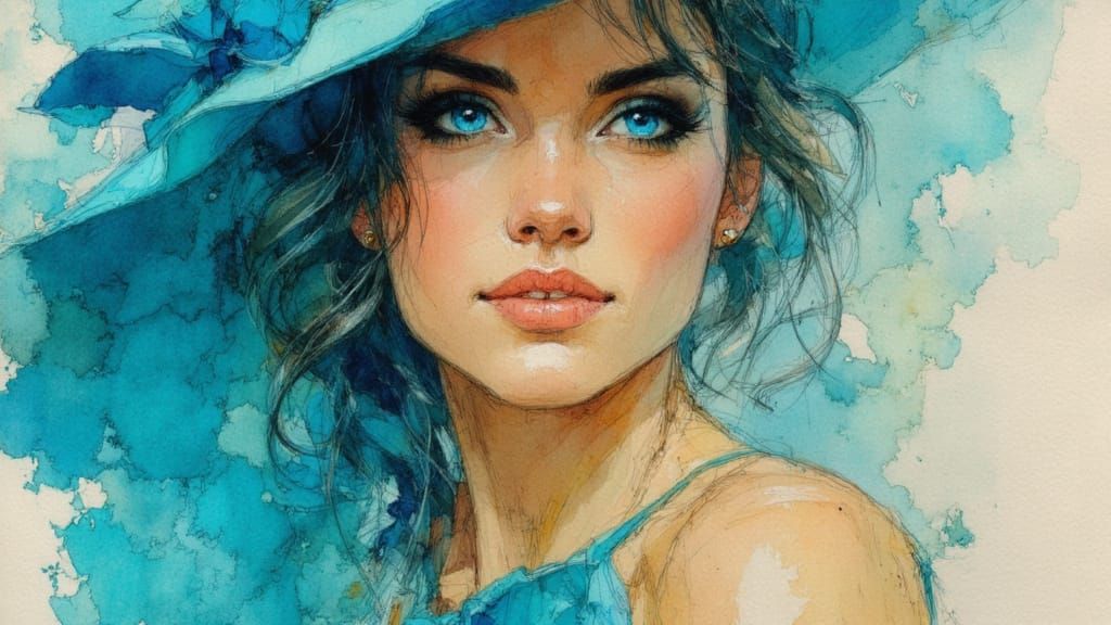 Elegant London Princess in Oil Painting Style