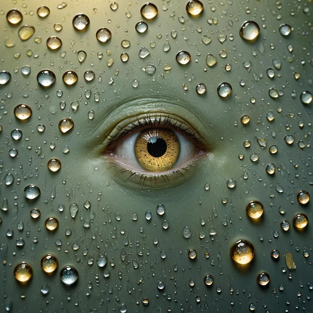 Dewdrop Shimmers: A Study in Light and Reflection