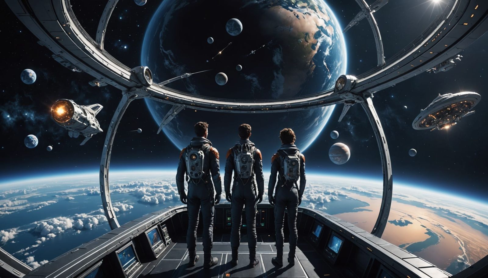 Human Family Embarks on Intergalactic Journey from Orbital B...