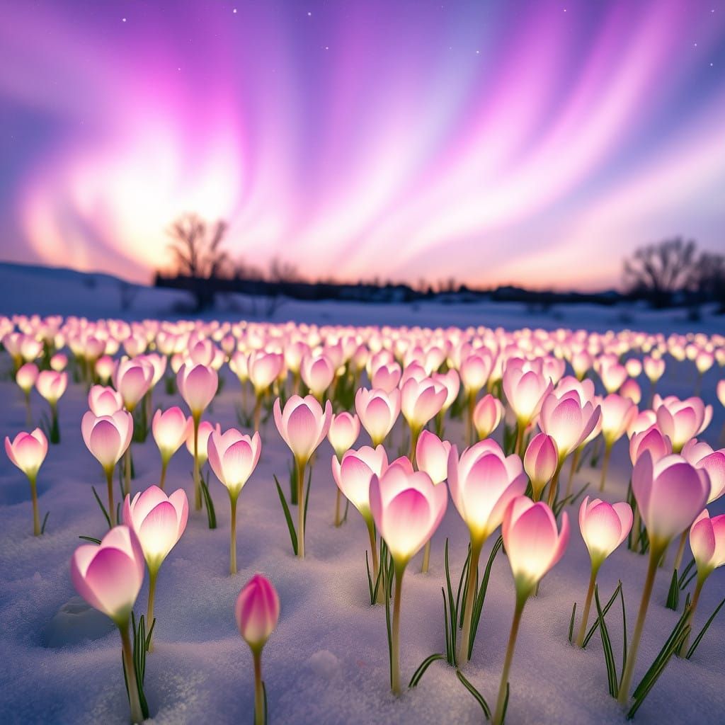 Ethereal Aurora Bloom