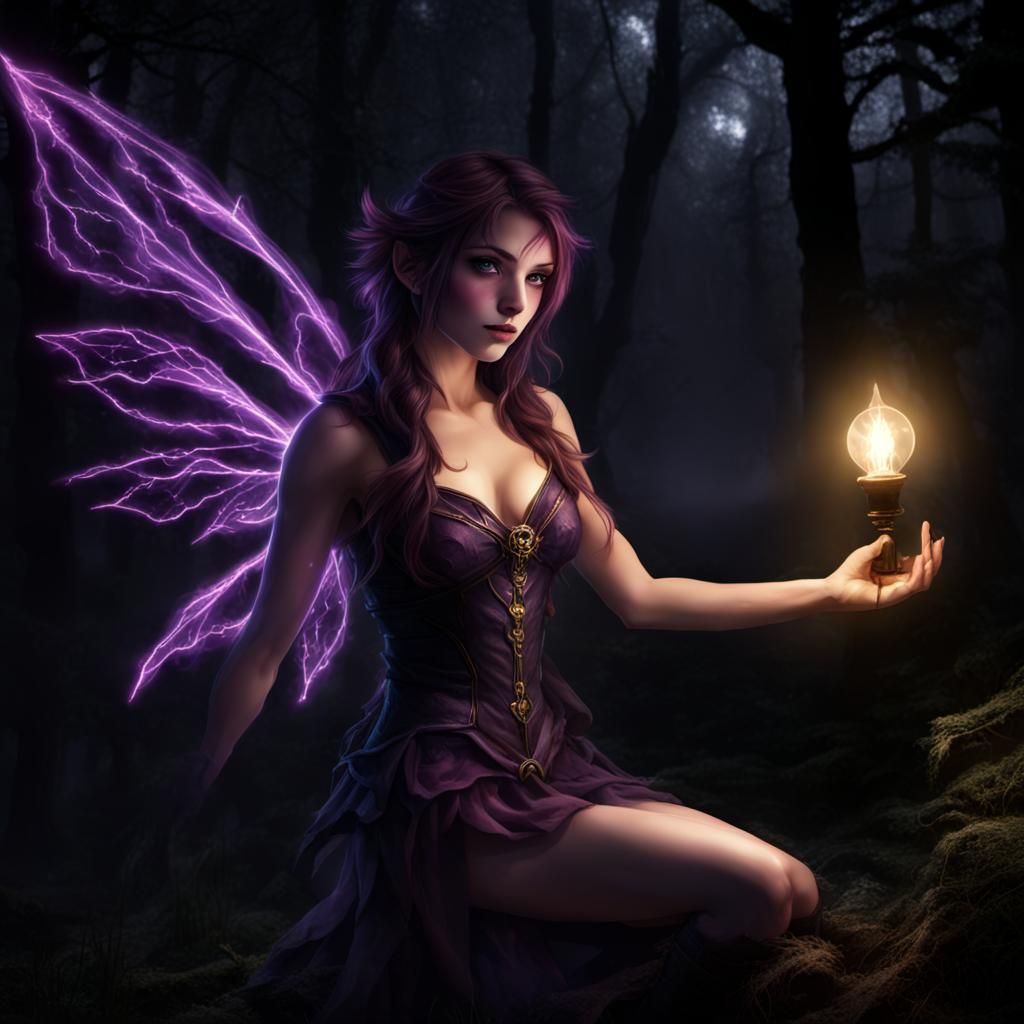 Ethereal Fae in Dark Lighting