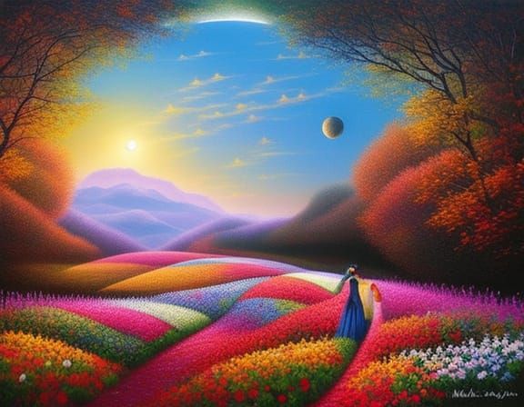 Light Beams Separate Black and White, Collage Art