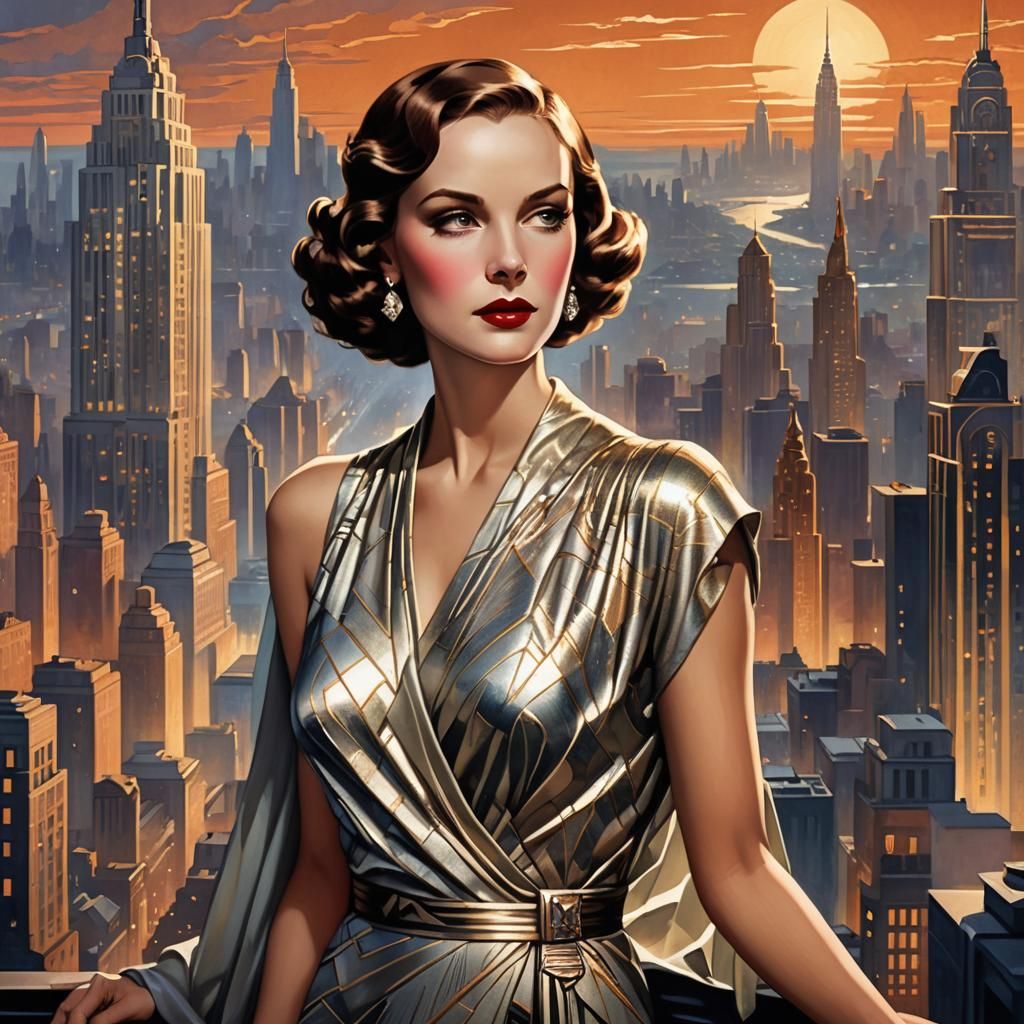 art deco' actress