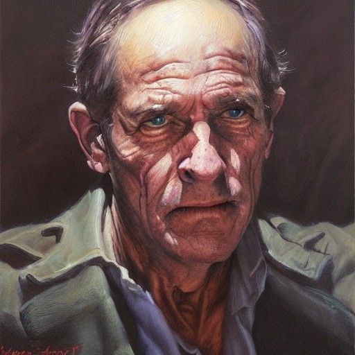 Ethereal Specter in Oil Painting Style