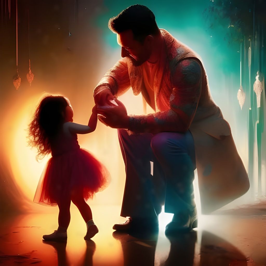 Father And Daughter Dancing