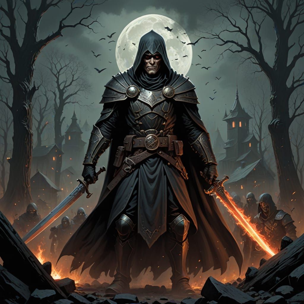 Grimdark Image in Punchatz Style