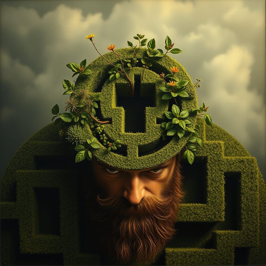 A Heroic Vision of a Maze in a Man's Mind