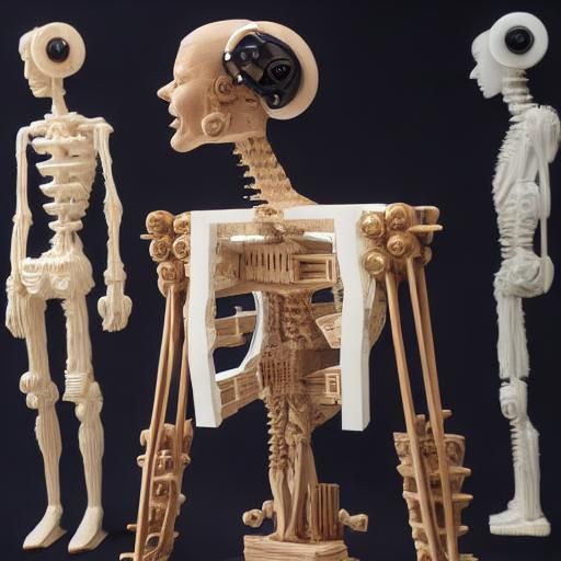 Chewing Gum Workmen in Museum Sculpture, 1984 Swiss Style